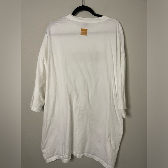 Marithe Francois Girbaud Mens T Shirt XXXL White Spellout Embroidered Modern - Picture 2 of 8